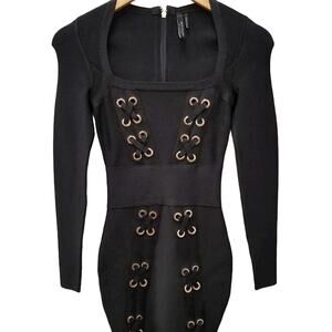 Marciano NWT Black XXS Bandage Bodycon Mini Dress